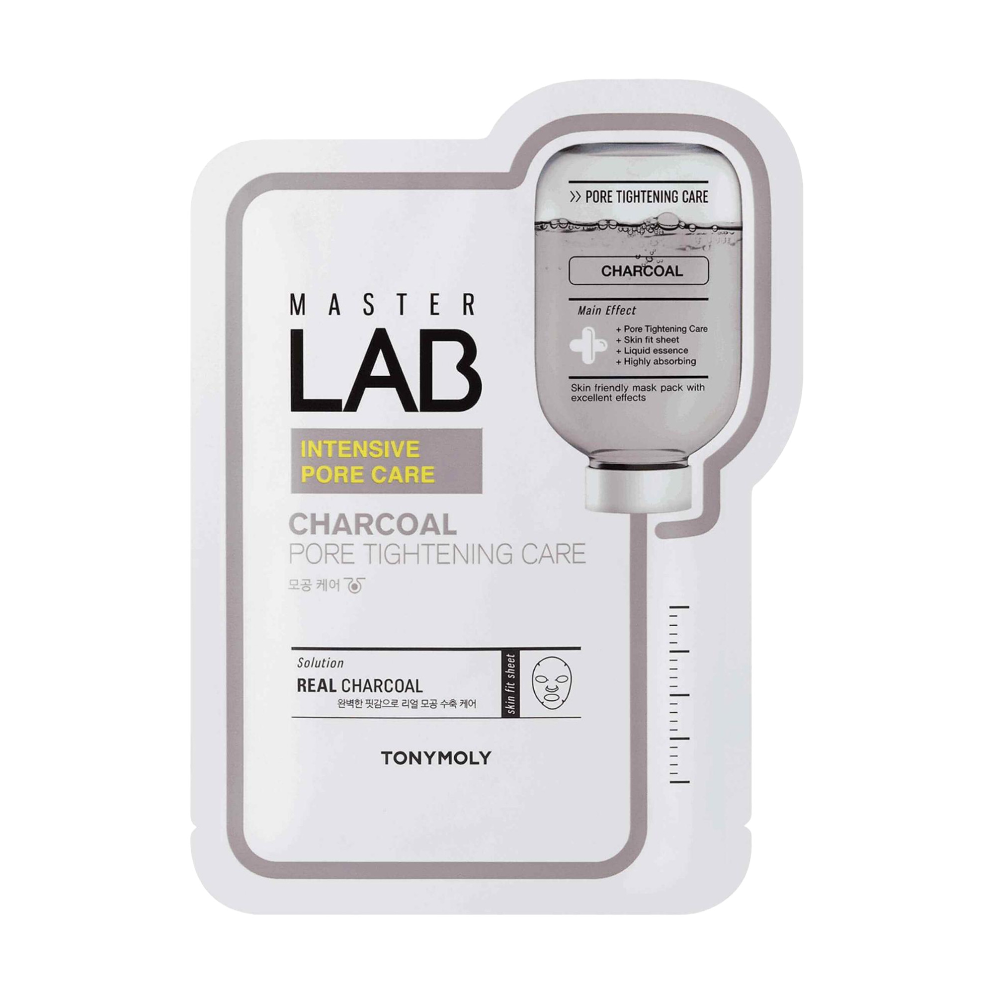 Очищувальна тканинна маска для обличчя Tony Moly Master Lab Charcoal Mask, 19 г